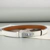 Women's Adjustable Genuine Leather Alligator Pattern Belt