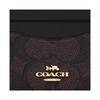Coach 10 Merklogo Multi-Kaartsleuf Gecoat Canvas Kaarthouder Dames Kaarthouder Zwart CZ286-IMXAQ