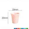 10Pcs Kawaii Simulation Mini Waffle Crispy Cone Ice Cream Base Diy For Keychain Earrings Scrapbook Dollhouse Accessories