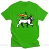 Novelty Red Yellow Green Stripes Rasta Lion Of Judah T Shirt Unisex Rastafarian Reggae Ethiopian Lion Flag Tshirt Jamaica Clothing