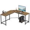 Corner L-Shape Computer Desk PC Workstation Writing Gaming Table Home Office