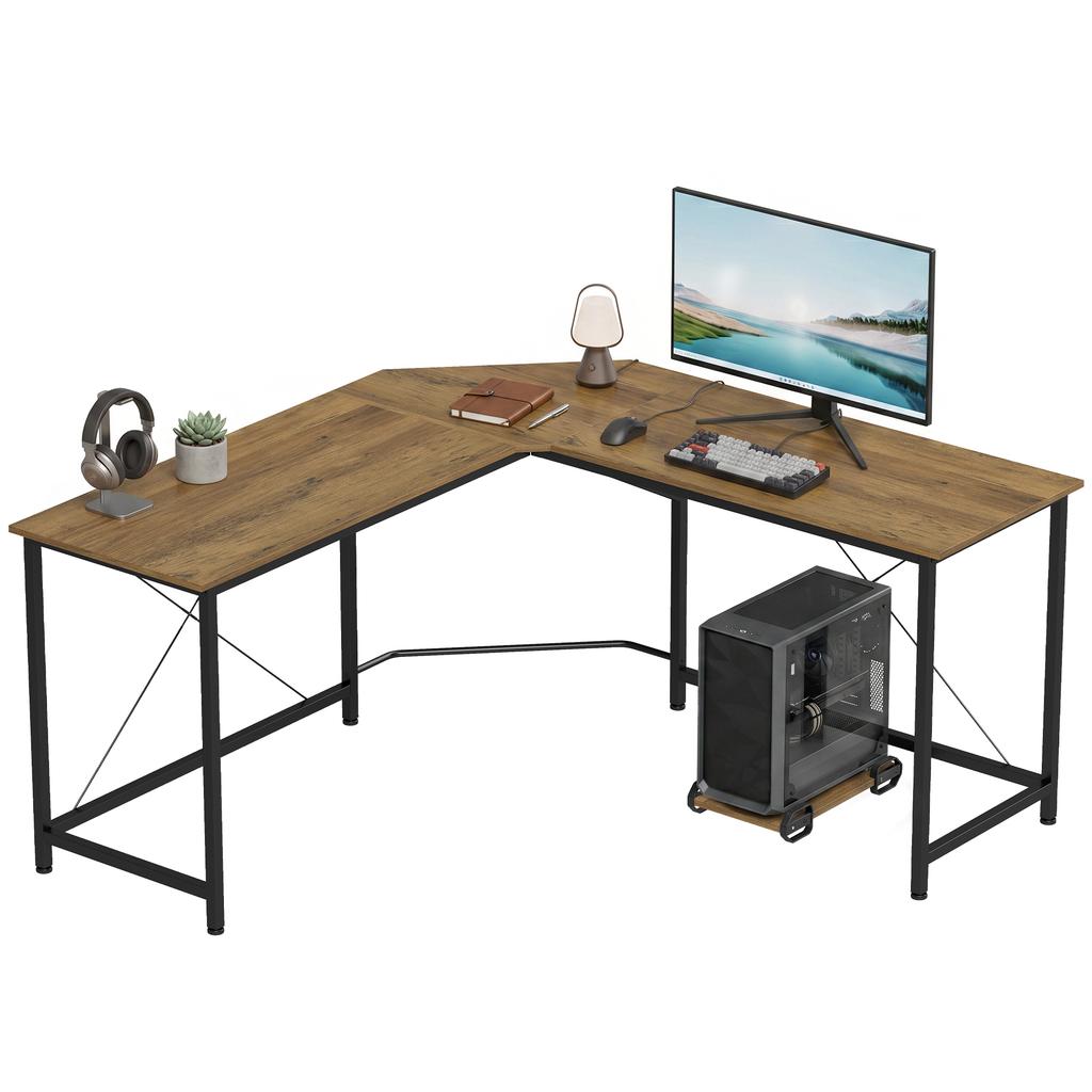 Corner L-Shape Computer Desk PC Workstation Writing Gaming Table Home Office