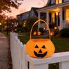 Halloween Pumpkin Candy Bag for Kids Reusable Non-Woven Trick or Treat Bucket Pumpkin