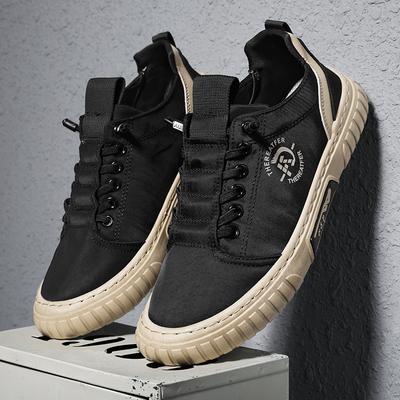 Nowe buty z niską podeszwą, oddychające buty z lodowego jedwabiu, męskie lekkie buty skate, codzienne płócienne buty męskie