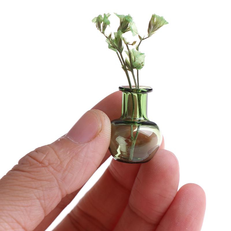 Casă de păpuși de tip multiplu de culori practice, mini mobilă, model, accesorii, vază de sticlă