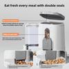 Large Capacity 2-in-1 Automatic Cat Food and Water Dispenser Dry/Wet Separation Durable Plastic Transparent Design Accessories