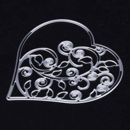 Metal Hollow Love Heart Vine Cutting Die Scrapbook Album Paper Card Stencil