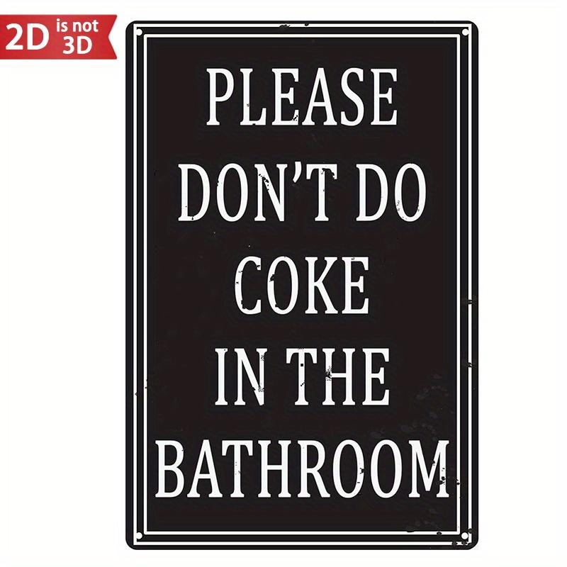 

Винтажная табличка с правилами ванной комнаты - Юмористический декор 12x8 дюймов в стиле ретро для бара и мужской пещеры чистый