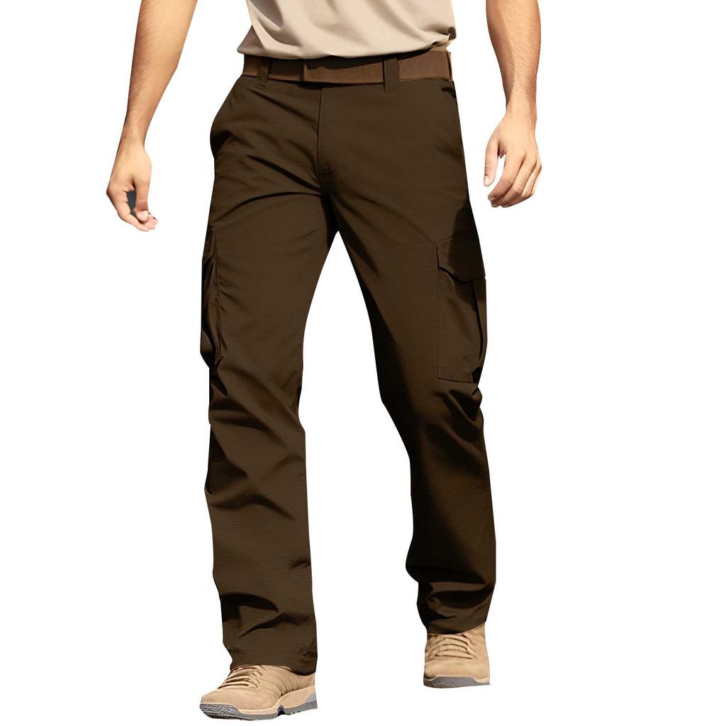 Men's Overalls Cargo Pants Outdoor Casual Athletic  Hiking Pants Cotton Trousers Pants With  Pocket