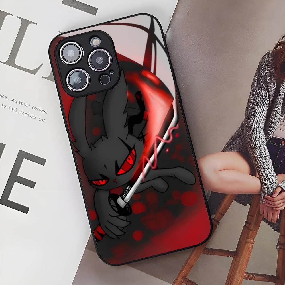 

Чехол для телефона Bloody Bunny для Iphone 17 Air 16 15 14 12 11 13 Pro Max Mini Se Стеклянная крышка Puls iPhone 12 mini