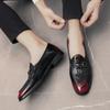 New Fashion Crocodile Pattern Leather Gentleman Stress Shoes Men Business Driving Shoes Loafers Chaussure Party Flats Dress Shoe