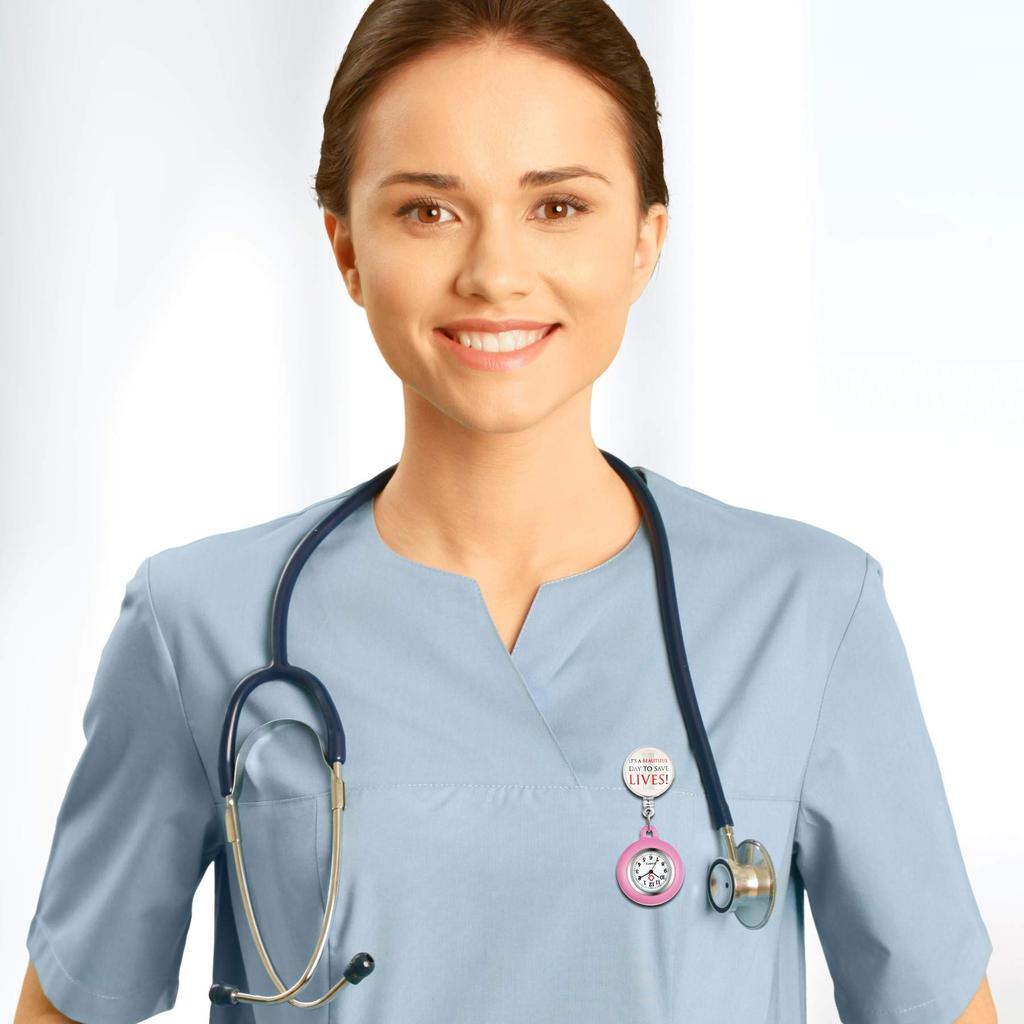 Lancardo Nurse Nurse Pocket Pocket Save Nursery Pink Watch, Watch, Watch, Watch, Silicone, Removable, Stretchable, Men's, Women's, Cute, Lifes,