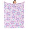 Pastel Jack O Lantern Web Cartoon Anime Print Flannel Blanket Soft Warm Throw for Kids Bedroom Sofa Christmas Office Car