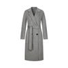 JZ ANNAKOO Women's British Style Wool Double-Faced Waist-Cinching Coat