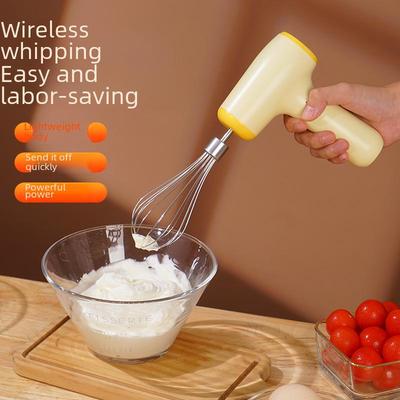 Mini Handheld Wireless Electric Egg Beater: Automatic Cream Whisk for Baking