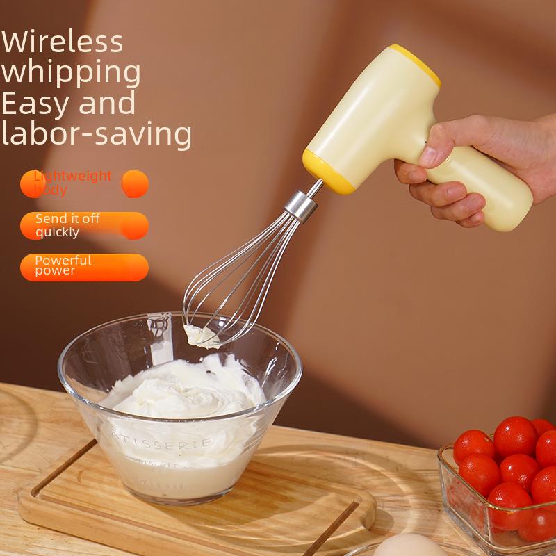 

Mini Handheld Wireless Electric Egg Beater: Automatic Cream Whisk for Baking Premium [5-speed]