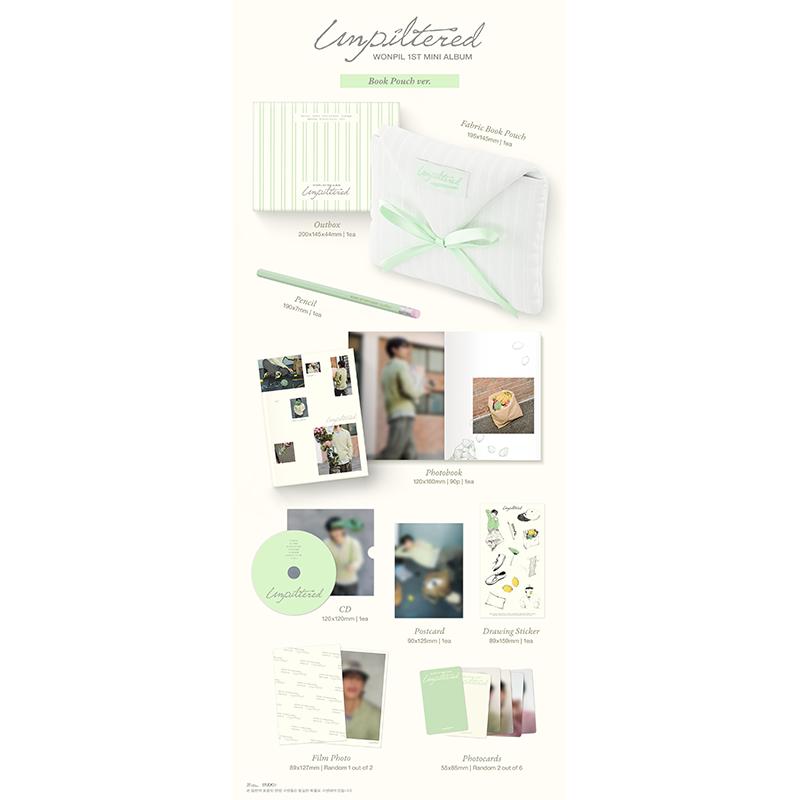 [Pre-order] Wonpil (day6) – 1st Mini Album [Unpiltered] Book Pouch Ver. (Online Benefit)