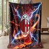AC Milan Theme blanket Soft Flannel Blanket Plush Throw Blanket Cozy Sofa Bed Blanket for Home Decor