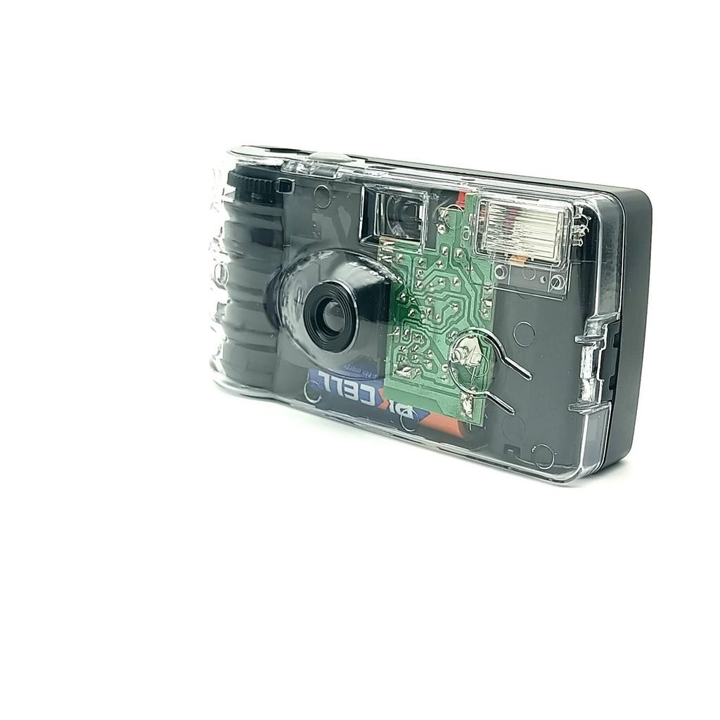 D76 Black and White Retro 35mm Disposable Point-and-Shoot Camera with Customizable Patterns