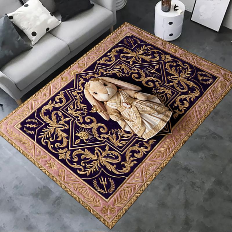2025 New Cute Rabbit Carpet Rug for Living Room Bedroom Home Sofa Decoration,Kids play Non-slip Floor Mat08