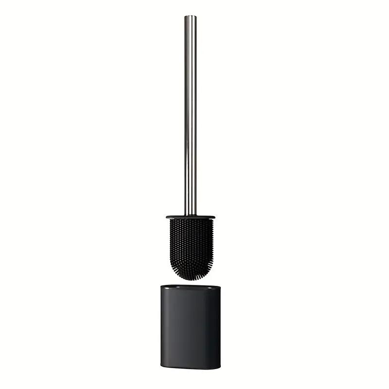 Toilet Brush Metal Plastic Pole Detachable Long Handle Toilet Brush with Holder Bathroom No Dead Corners Clean Brushes