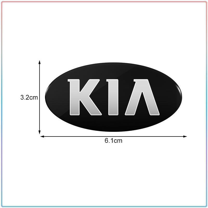 Auto Steering Wheel Badge Decal 1Pcs Fit for KIA Sportage Ceed Rio 3 4 K2 K3 K4 K5 K6 K7 K8 Picanto Sorento Optima Cerato Soul Car Interior Decoration