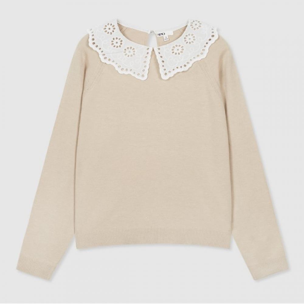 

Спао кружевной цветной свитер Spkwb23w95 T BEIGE/90