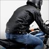Daytona Motorcycle Leather Jacket Genuine Leather (Waxed) Spring/Autumn Cafe Riders DL-006 Black XL Size (Men's) 23703