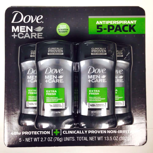 

Dove Men Care Deodorant, Extra Fresh (2.7 oz., 5 pk.)
