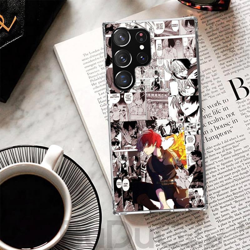Todoroki Shoto MHA My Hero Cover For Samsung Galaxy S23 S22 S24 S25 Ultra S21 Plus S20 FE Phone Case S10 + S10E S25U Print Coque