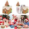 House Gingerbread Man Pattern Paper Gift Box Christmas Celebration Decor Props