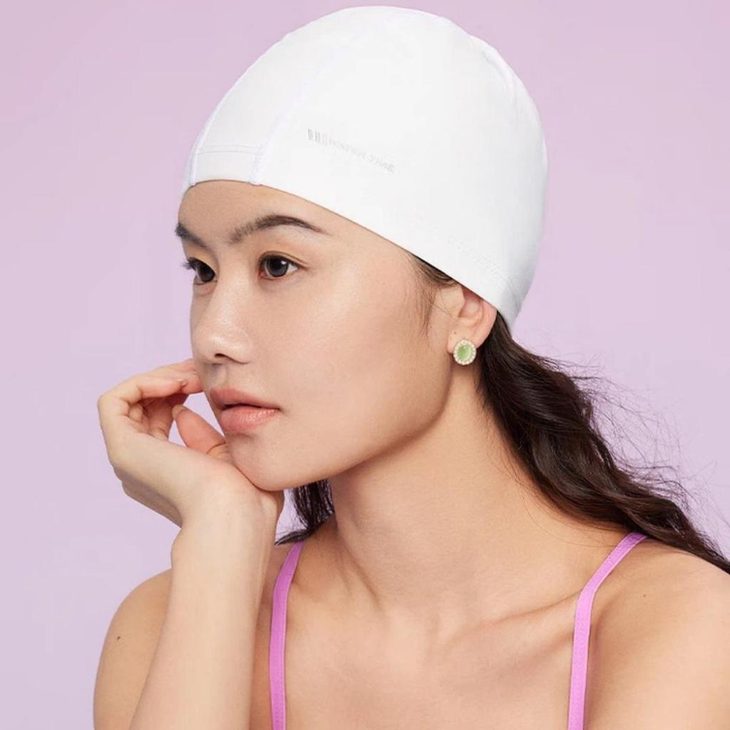 WATERTIME Silicone Swimming Cap, for Long Hair, Star Black