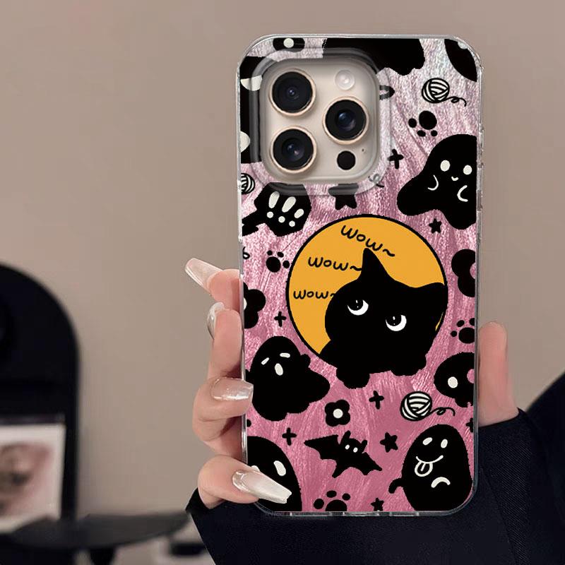 Case For IPhone 16 16 Pro Max 5G Phone Cover Cartoon Cat Panda Pattern Popular Fashion Protective Silicone Bumper For IPhone 16