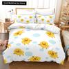 Yellow duck Bedding Set Single Twin Full Queen King Size Little duck Bed Set Aldult Kid Bedroom Duvetcover Sets 3D Print 015