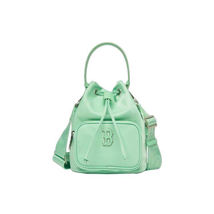 

MLB Spring Summer Boston Red Sox Large Logo Nylon Bucket Bag Unisex Bags Mint-Green 3ABMS042N-43KAL Mint Green