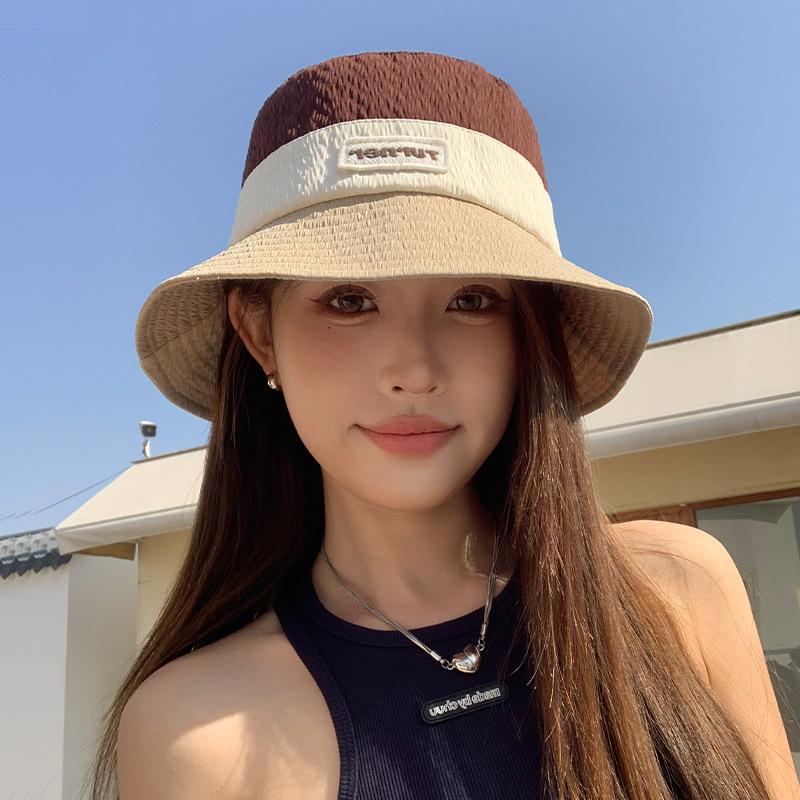 New Korean Version of Ins Versatile Face Showing Small Basin Hat Summer UV Fisherman Hat Women Quick Drying Mountaineering Hat