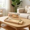 Bowling-Spiel mit Werfer Holz Mini Tischspielzeug für Familien, Büroangestellte, Schreibtisch,