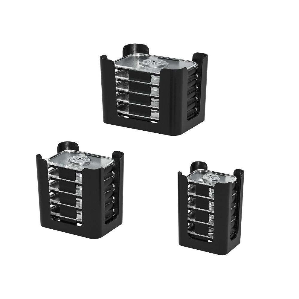 3 Stück Plastik-Lebensmittelbehälter-Deckel-Organizer für Rubbermaid Brilliance für Küchenschrank