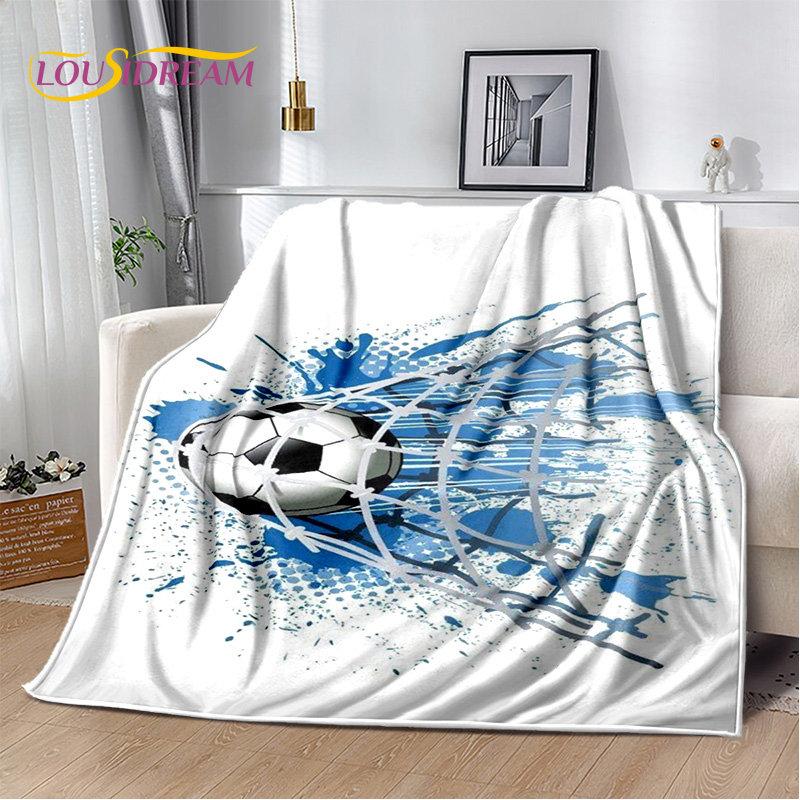 

Мягкое плюшевое одеяло с 3D рисунком футбола, фланелевое одеяло для гостиной, спальни, кровати, дивана, чехол для пикника Bettdecke 30x40in