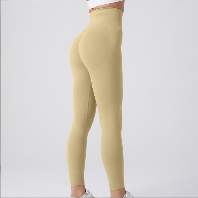 European & American High-Waisted Seamless Butt-Lifting Yoga Pants - Plus Size, No-Trace, Summer Running
