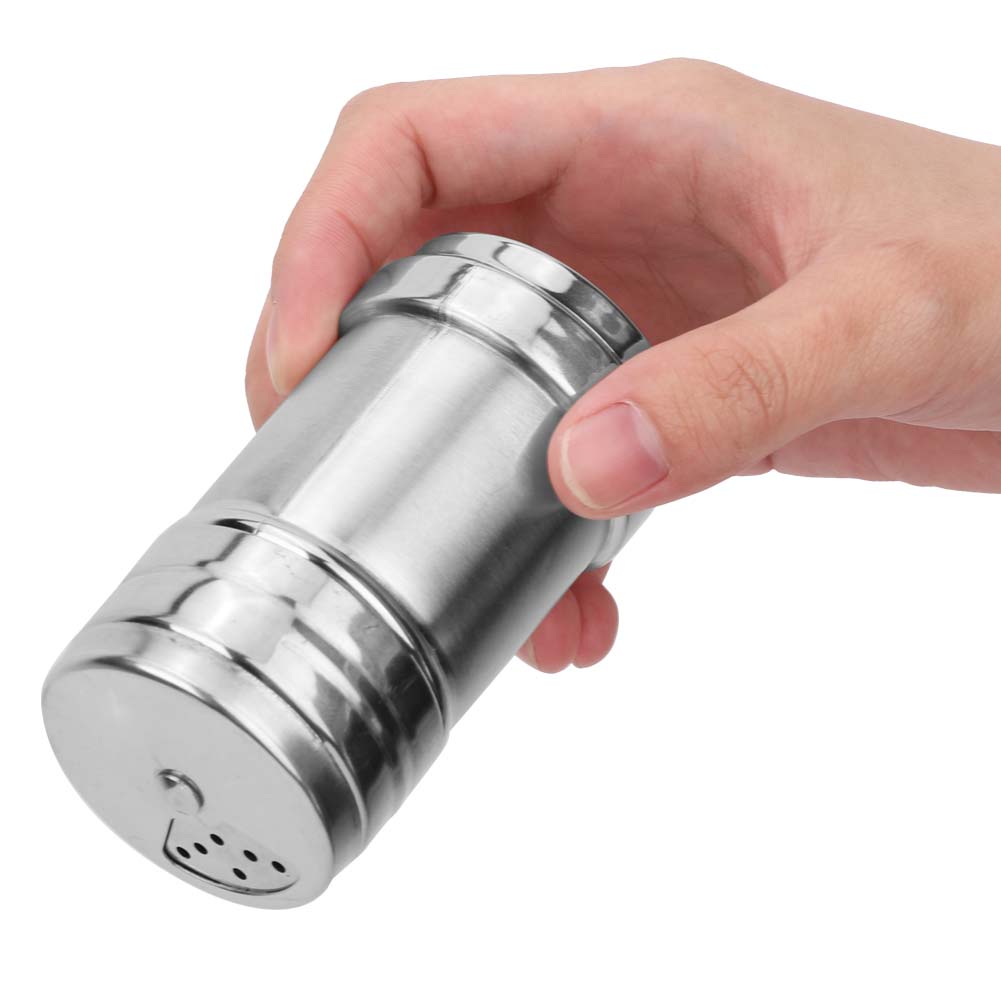 Stainless Steel Spice Condiment Bottle Kitchen Gadget Seasoning Organizer Jar Canister