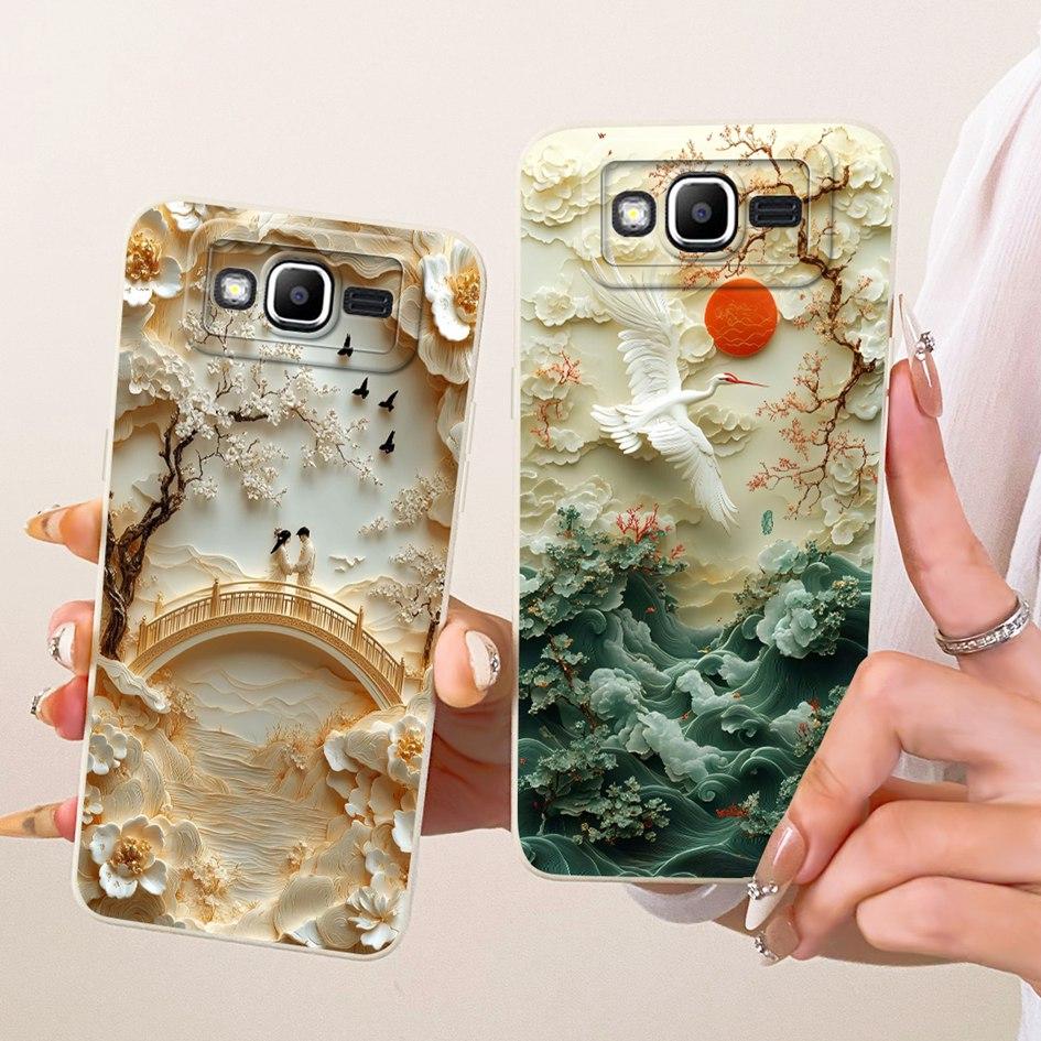 For Samsung Galaxy J2 Prime Case Cute Cartoon Cat Shockproof Silicone Soft Cover For Samsung J5 Prime On5 2016 G570 G570F Fundas