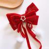 5M 1-3.8CM Red Velvet Ribbon For Handmade Gift Bouquet Wrapping Supplies Home Party Gifts Decorations Christmas Ribbons