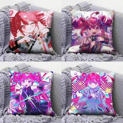 Teto Cute Anime Girl Home Sofa Cushion Covers and Aecorative Custom Pillow Covers