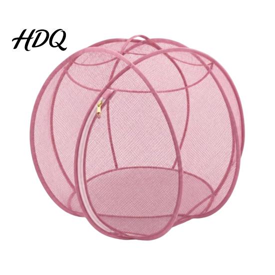 Durable Mesh Cat Running Wheel 27" Hamster Ball Outdoor Rolling Enclosure Foldable Breathable Playpen Roller with Metal Support & Carry Handle,