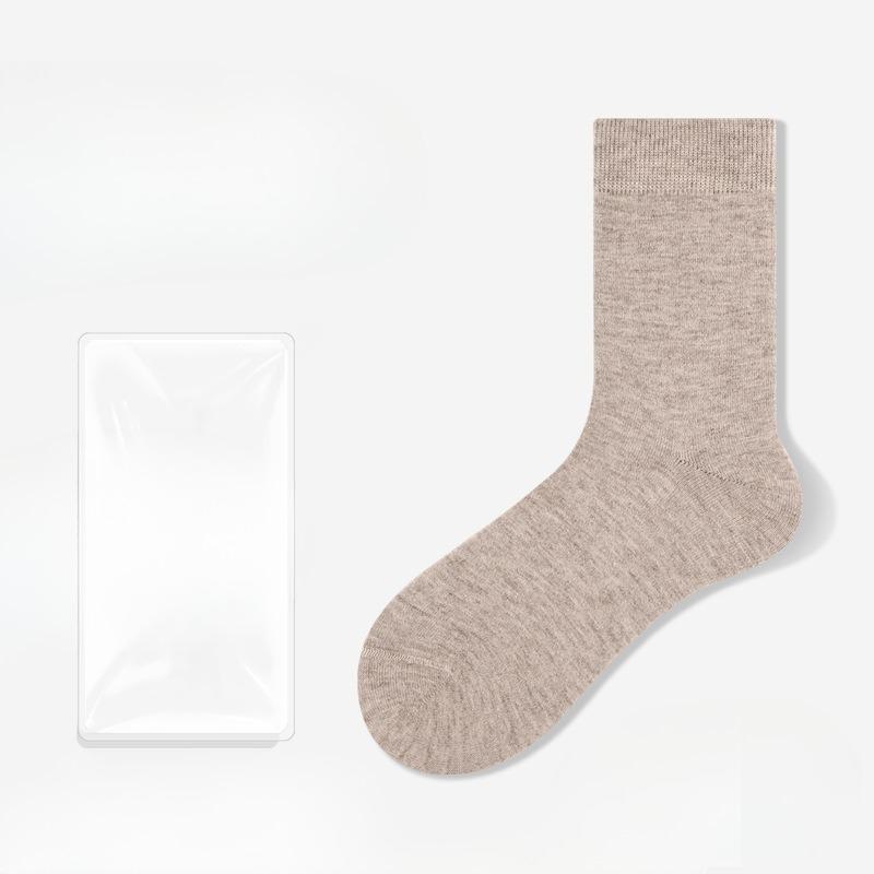 Male Autumn and Winter Warm Antibacterial Deodorant Cotton Wool In The Tube Socks
