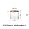 KangFuTao Transparent Glass Kitchen Storage Jar Set, 650ml (2-Pack)