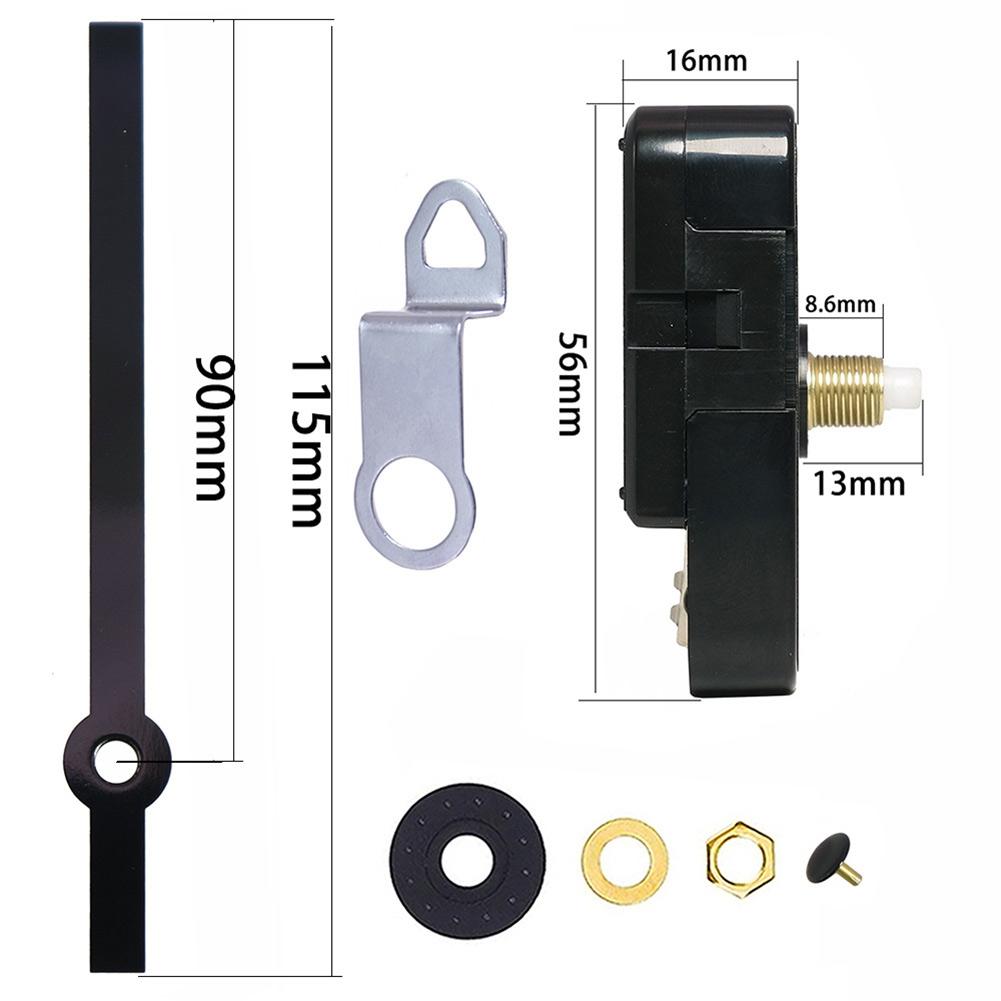 Tide Movements Quartz 55*55*16mm Black Home Decor Motor