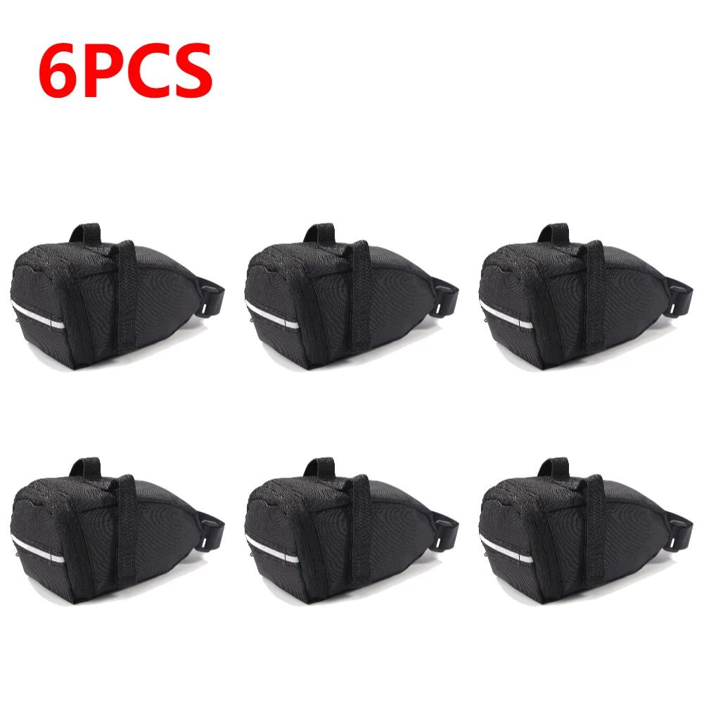 1-10pcs 1L Bicycle Saddle Bag Rainproof Portable Storage Bag Polyester Fiber Rear Seat Bag Splash Cycling Accessories Hot Sale