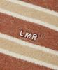 LMR Hairy Stripe Pullover Knit Red
